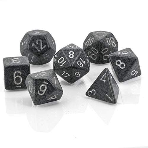 DND Dice SetChessex DD Dice16mm Speckled HiTech Plastic Polyhedral Dice SetDungeons and Dragons Dice Includes 7 Dice D4 D6 D8 D10 D12 D20 D CHX25340