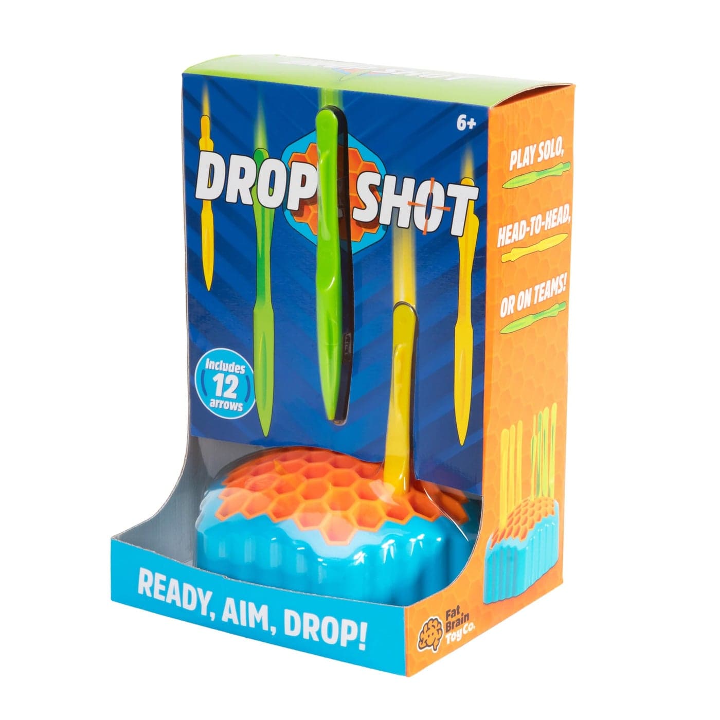 Fat Brain Toys Drop Shot - Ready, Aim, Drop! 2-Player Skill Game for Ages 6+