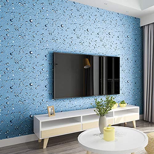 wolpin DIY PVC Self-Adhesive Bubbles Wall Stickers Wallpaper Decal (45 x 600 CM) | for Kids Room, Lamination Paper, Office, Home Decorative - Water Blue