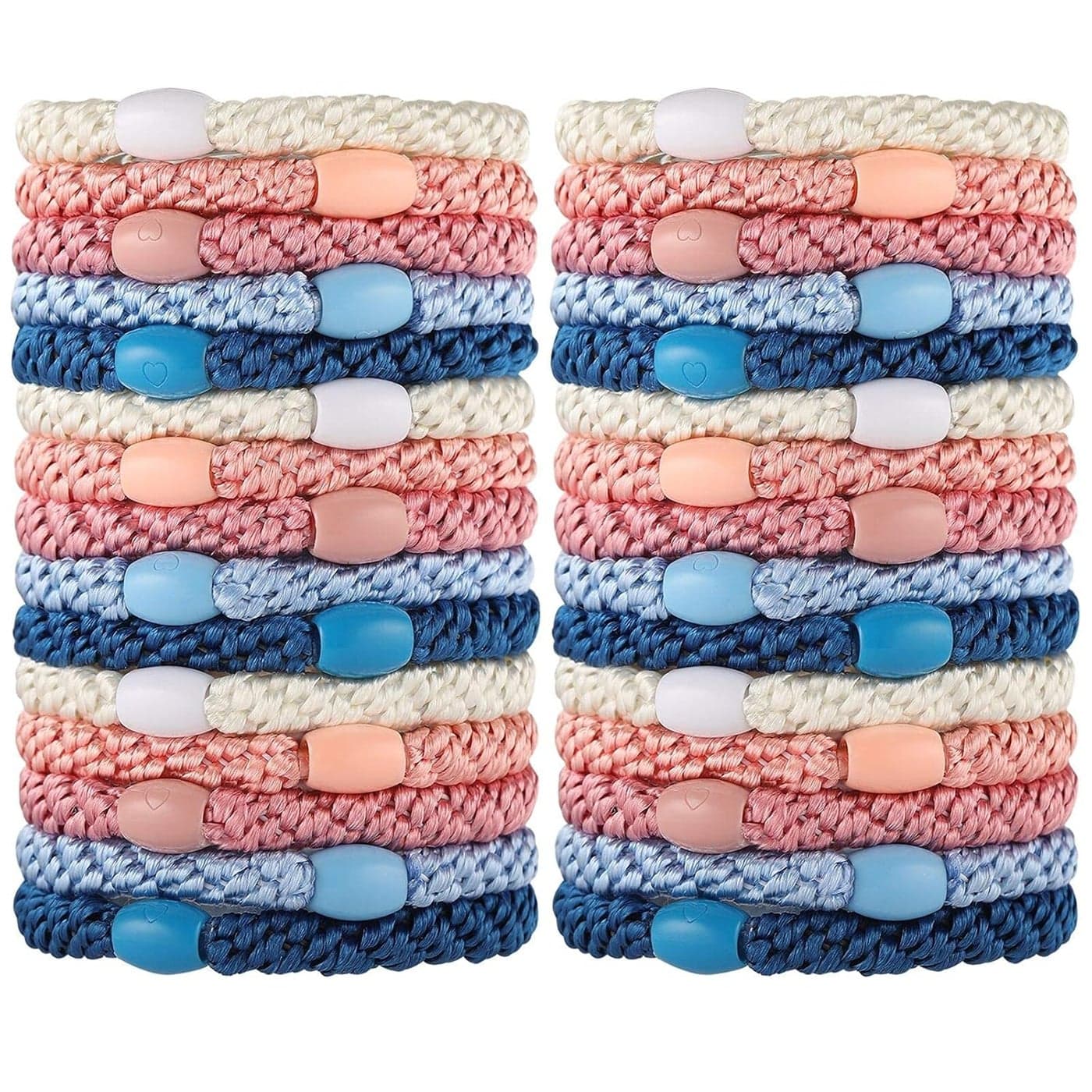 Hair Ties for Girls Women Funtopia 30 Pcs Elastics Hair Bands Ponytail Holders for Thick Hair No Damage No Crease Hair Elastics