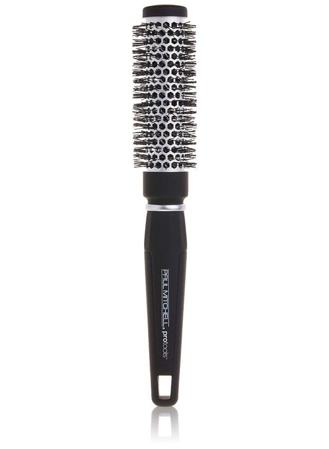 Pro Tools Express Ion Aluminum Round Brush, For Blow-Drying All Hair Types, Small, Black and Silver