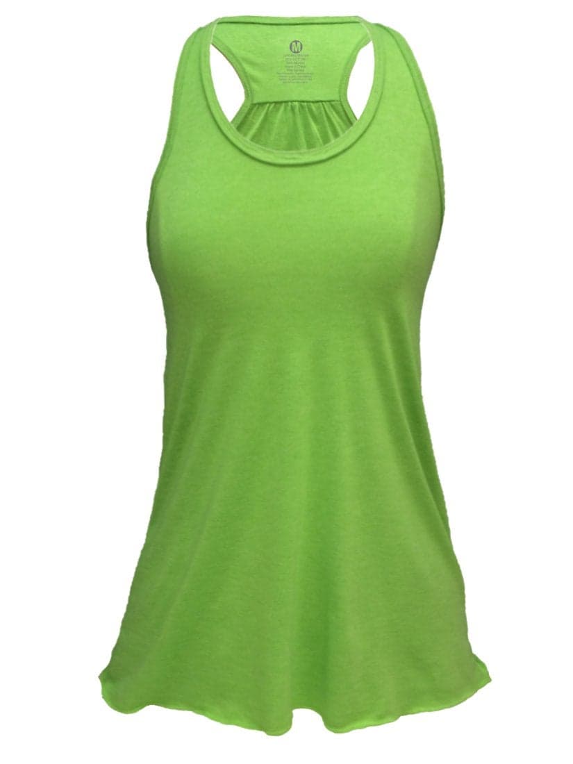 Epic MMA Gear Flowy Racerback Tank Top, Regular and Plus Sizes (4XL, Green)