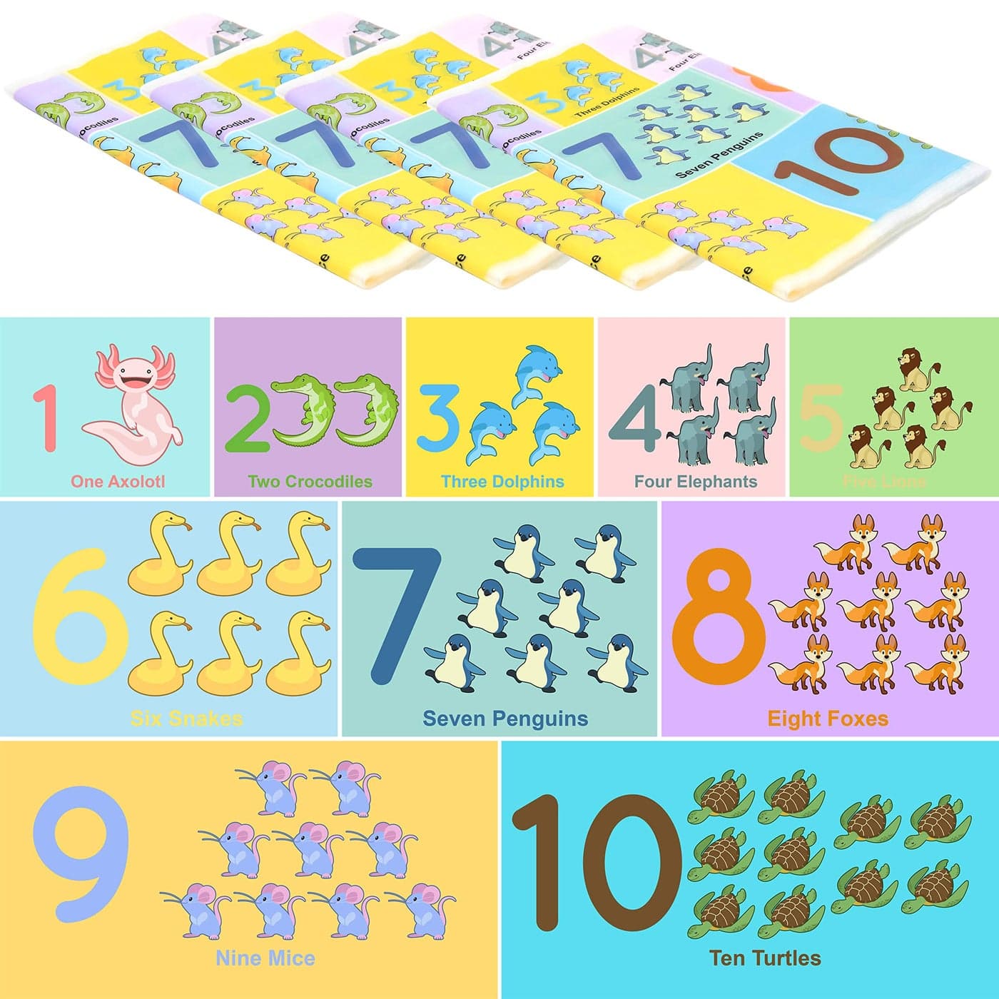 Youngever 80 Disposable Placemats Table Topper Extra Sticky 4 Sides Adhesive Peel and Stick Strip Disposable Mats for Kids Toddlers Baby Children 18 Inch x 12 Inch Kids Safe Number