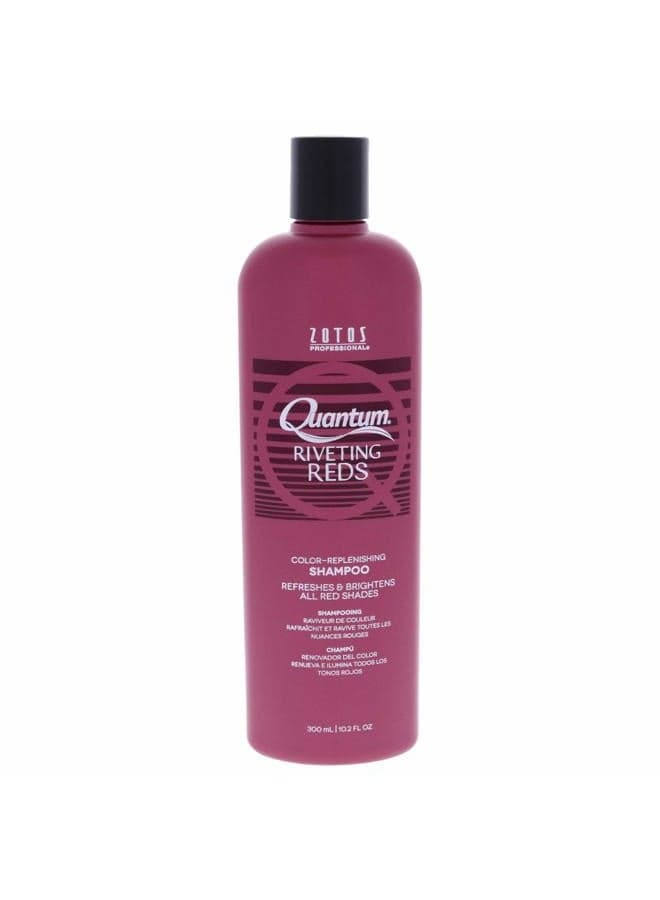 QUANTUM,Riventing Reds Riveting Reds Color Replenishing Shampoo for Unisex 10.2 oz Shampoo