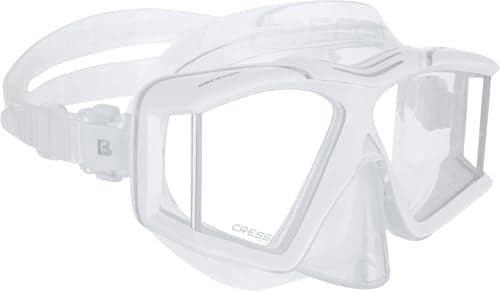 Cressi Horizon 4-Lens Masks, Clear/White