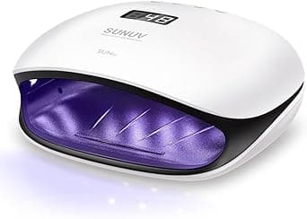 SUNUV UV Led Nail Lamp 48W UV Nail Dryer SUN4 for Shellac Manicure Gel with 4 Timers LCD Display Sensor and Double Speed Drying
