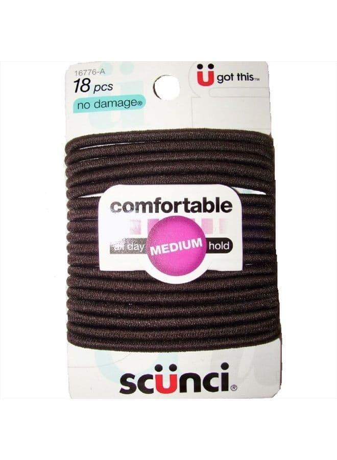 Comfortable All Day Medium Hold, Black 18 ea (Pack of 3)