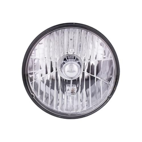 United Pacific 31387 ULTRALIT 7-inch Crystal Clear Headlight w/Glass Lens, Reinforced Reflector, Rugged Construction, DOT/SAE – ONE Headlight
