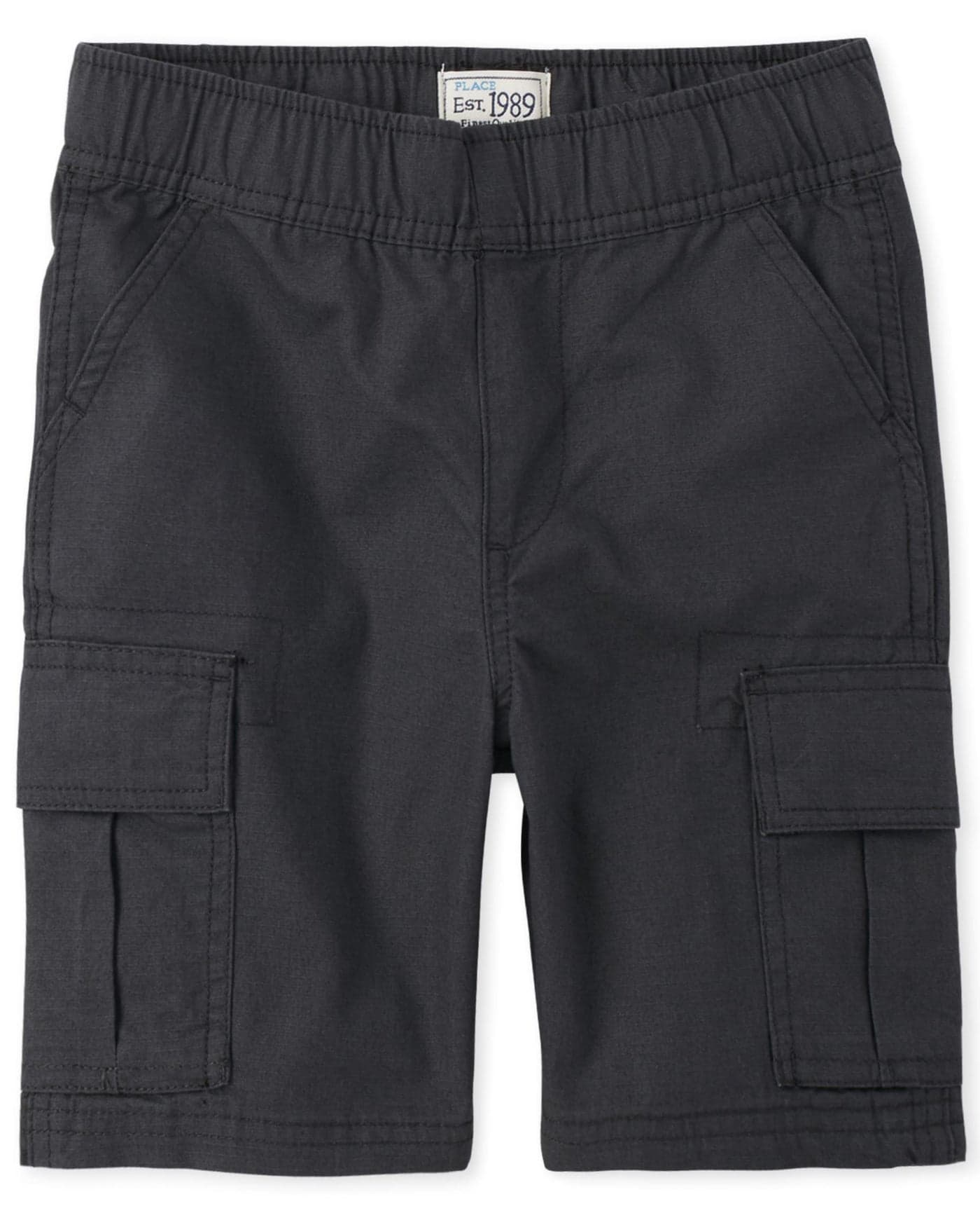 The Children's Place Boys Pull on Cargo Shorts,Washed Black Single,5
