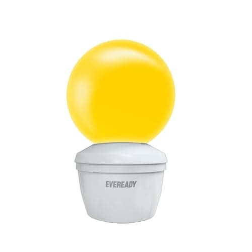 Eveready 0.5W Plug Deco LED Bulb, 2-pin Plug & Play, Yellow, Long Life Upto 30000 Hours, No Mercury, No UV Radiation
