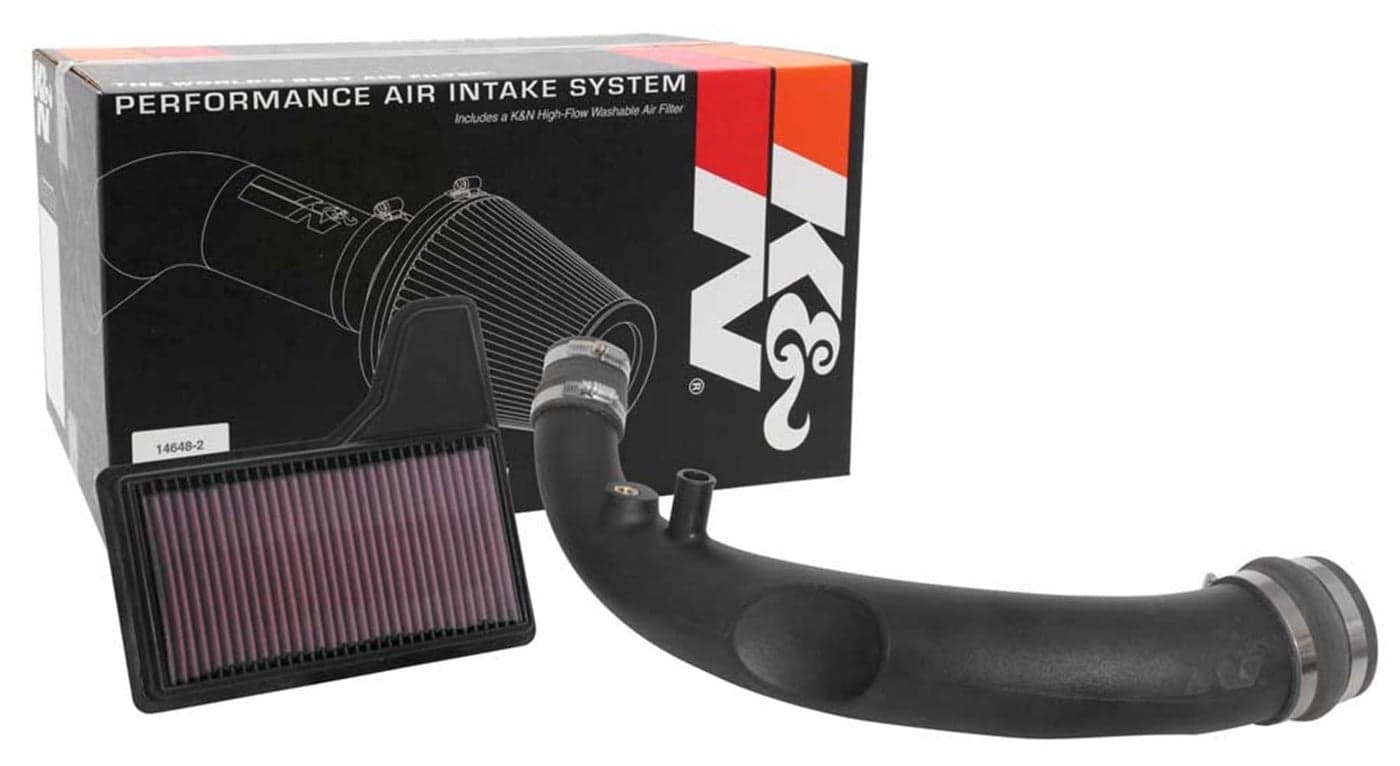 K&N Cold Air Intake Kit: High Performance, Increase Horsepower up to 7.6HP / 14TQ: 50-State Legal: Compatible With 2018-2021 FORD Mustang, 57-2606