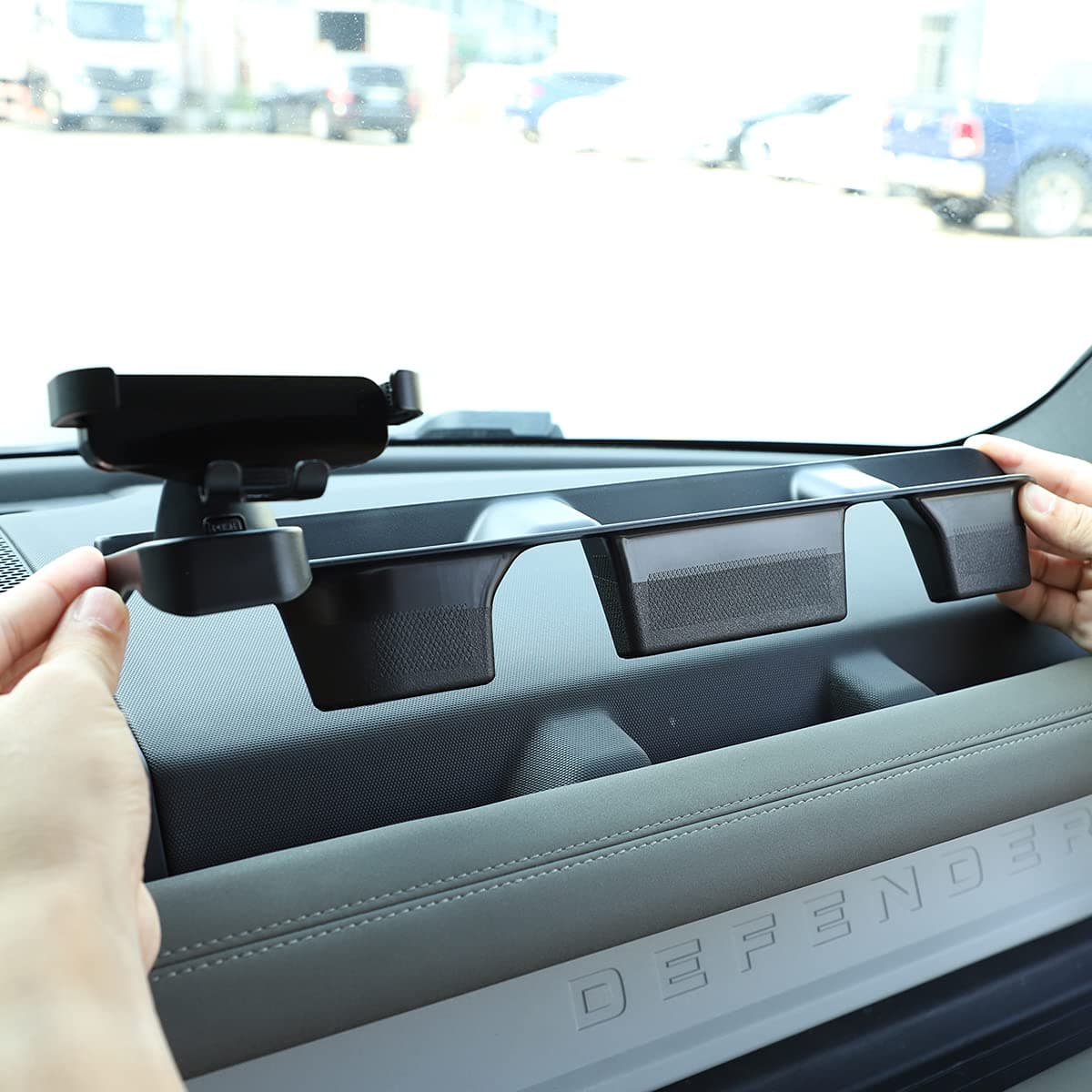 CHEYA ABS Car Center Console Storage Box for Land Rover Defender 110 20202021 2022 Style 12