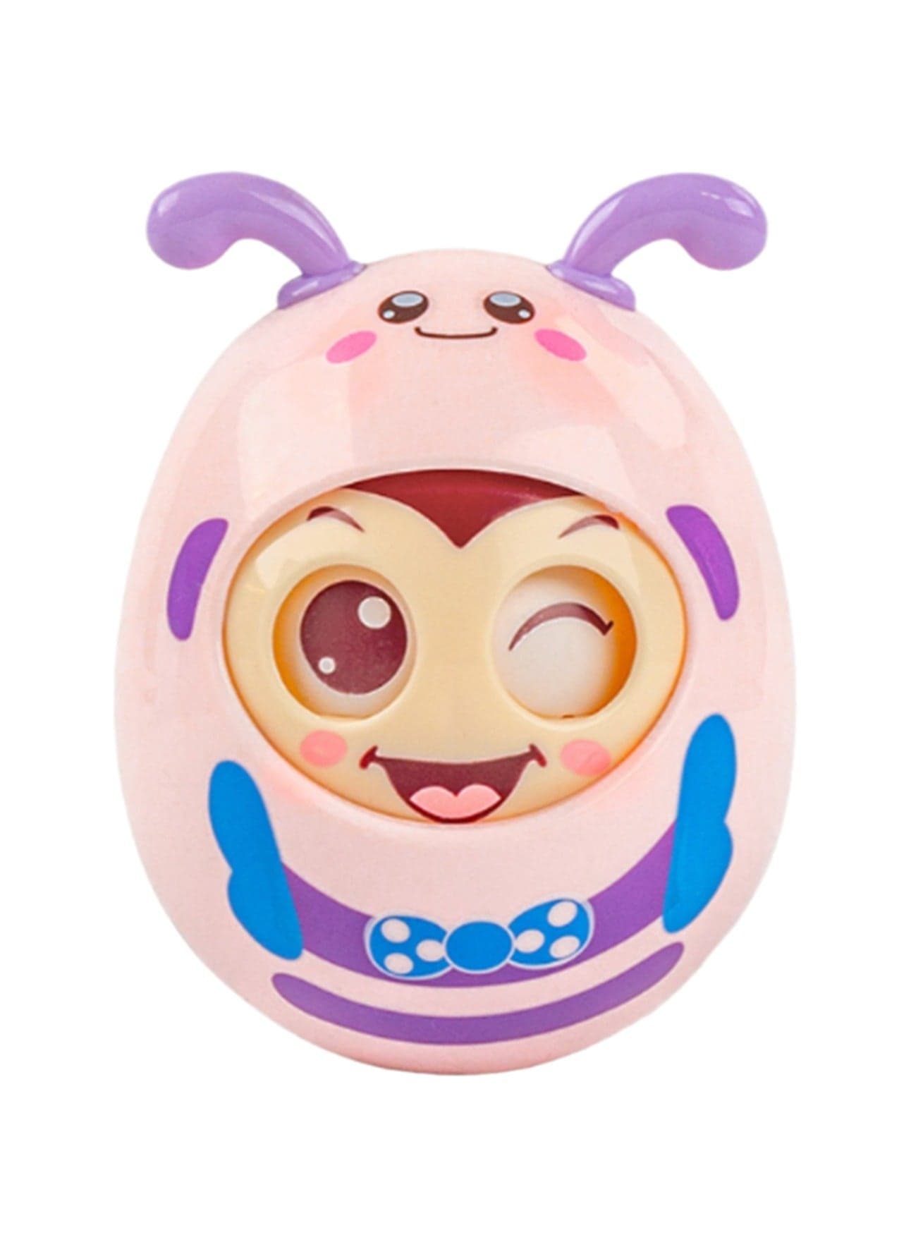 Pink Bee Tumbler Teether Blinking Teething Soothing Toy Baby Teething Toy Silicone Bpa Free Suitable For Babies Toddlers Boys And Girls