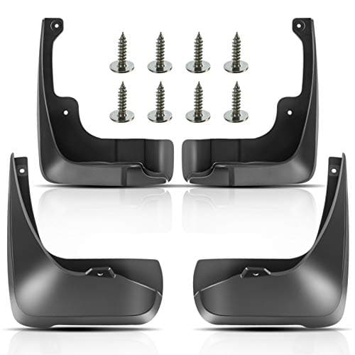 YHTAUTO Set of 4 Mud Flaps Splash Guards Accessories Replacement for Toyota Camry 2007 2008 2009 2010 2011 Sedan, Excluding SE Model, Front and Rear LH RH, Black