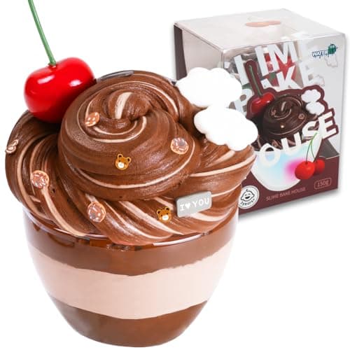 WATERELF Butter Scented Slime for Girls 1012 Big Slime for Kids Boys Party Favor Stress Relief Special Toys for Birthday Present 529 Oz BS008Cherry Cake