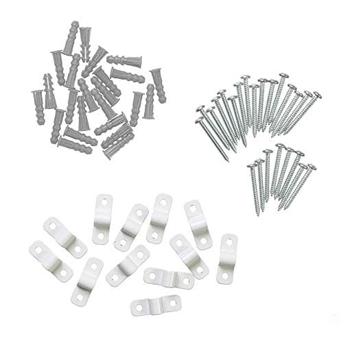 ClosetMaid 7561 Shelf Clips for Concrete Installation 12Pack White