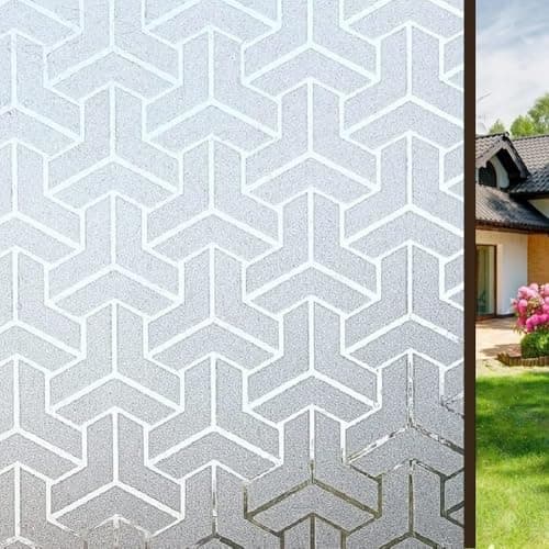 Fushion Graphix PVC Bathroom Home Privacy Frosted Frost Window Film Glass Sticker (12 x 150 inch).