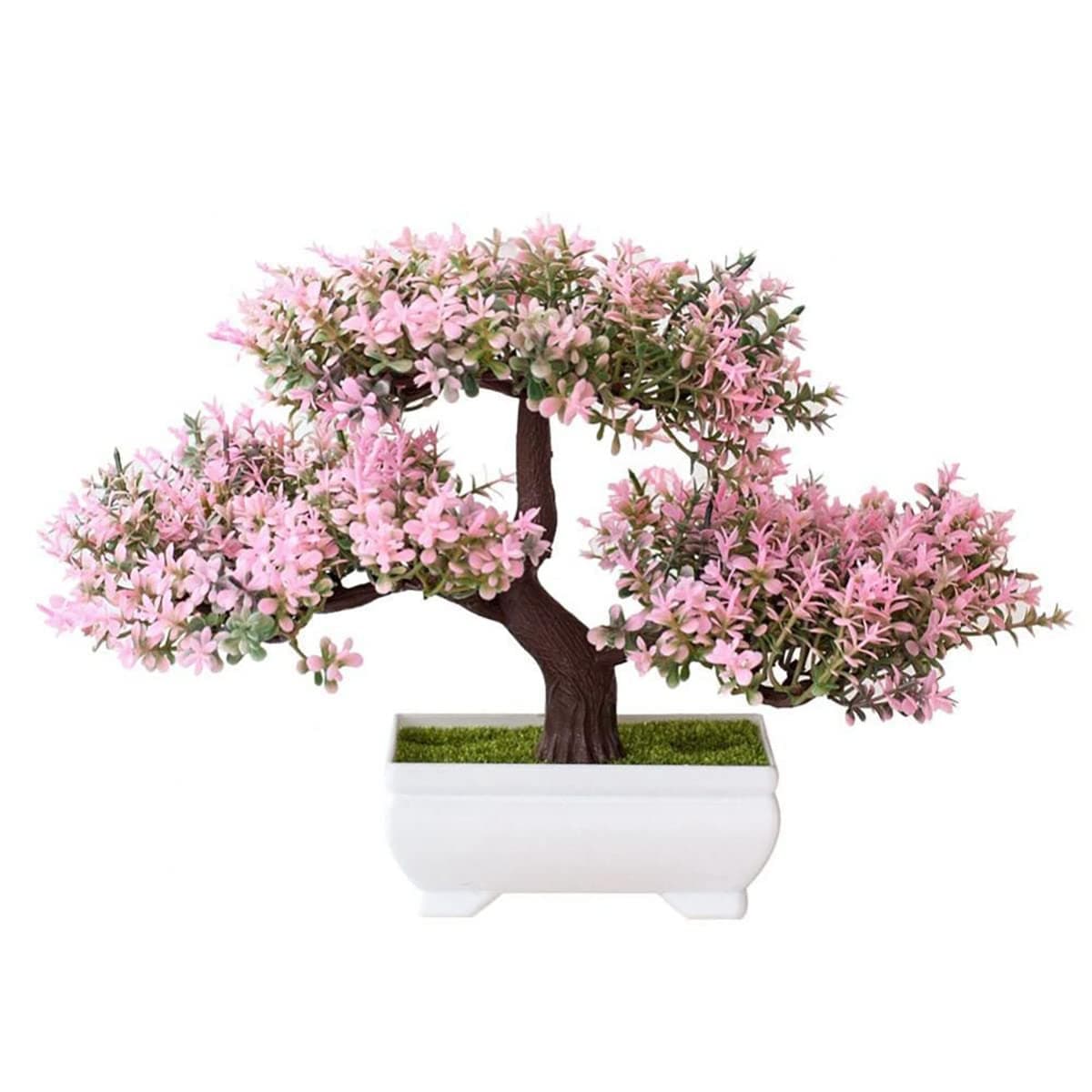 YOUSTYLO YOU ARE PRIORITY Artificial Home Decor Plants Bonsai with Pot Artificial Flowers Bathroom Dcor 1 Pc Centerpiece Decorative Plant AP1007B Pink