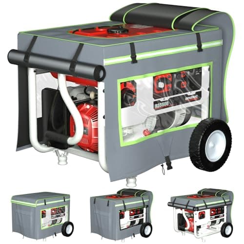 Generator Covers While Running 38 Lx28 Wx27 H Top Can Be Opened To Add Fuel900D210D Heavy Duty Waterproof Suitable For Most 10000 Watt Frame GeneratorsGray