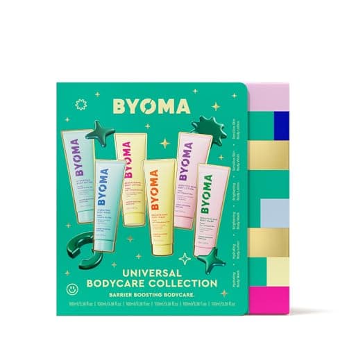 BYOMA Body Care Trial and Travel Kit 6Piece Set Support the Skin Barrier with Hydrating Brightening and Sensitive Travel Size Body Wash and Lotion
