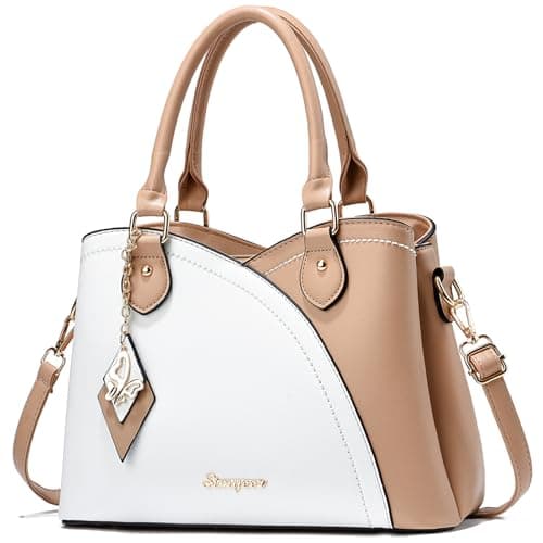 SiMYEER Satchel Purses and Handbags for Women Leather Crossbody Bags Shoulder Tote Bags