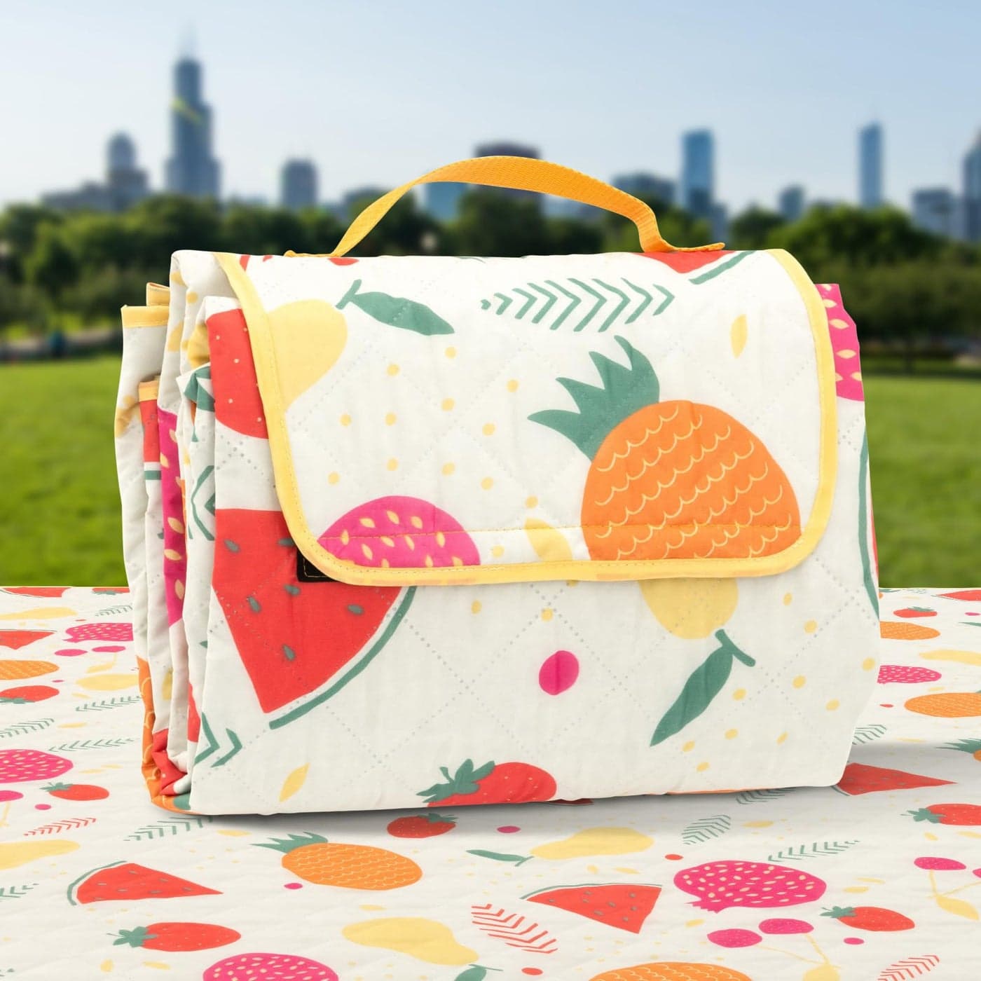 TaTalife Picnic Blankets Portable Outside Baby Blanket 3 Layer Picnic Mat for Camping 79 x 59 Large Waterproof Sand Proof Camping Blanket Lightweight Folding Portable Travel Blanket