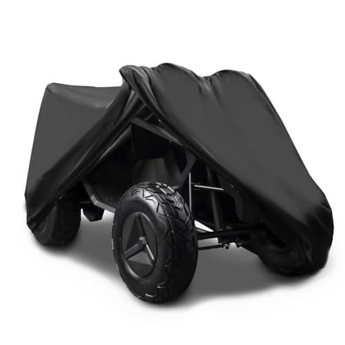 Car Cover Waterproof All Weather Compatible with Tesla Cyberquad for Kids, Large Ride On Truck Toys Car Cover Kids Waterproof Outdoor Heavy Duty 300d Oxford Protector Cover with Storage Bag