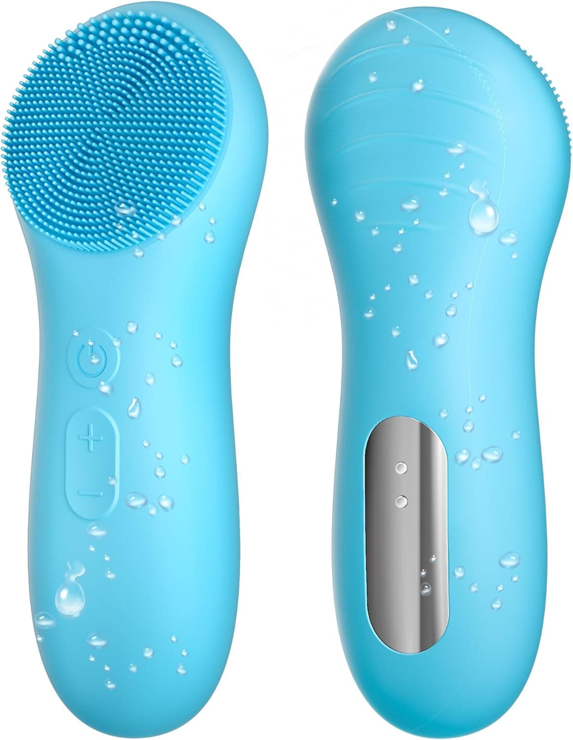 Silicone Face Scrubber Waterproof Face Scrubber Exfoliator for Men Women 5 Modes Rechargeable Electric Facial Cleansing Brush