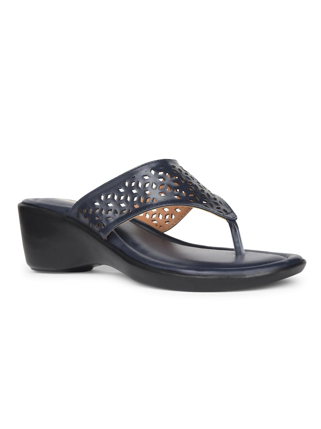Bata Rimini Thong Women's Blue Heels - 5 UK (6719904)