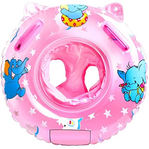 Sealive Baby Swimming Float Toddler Floaties with Infant Seat Boat Double Handle Childrens First Swim Ring Bathtub Toys Pool Accessories for Kids Toddlers