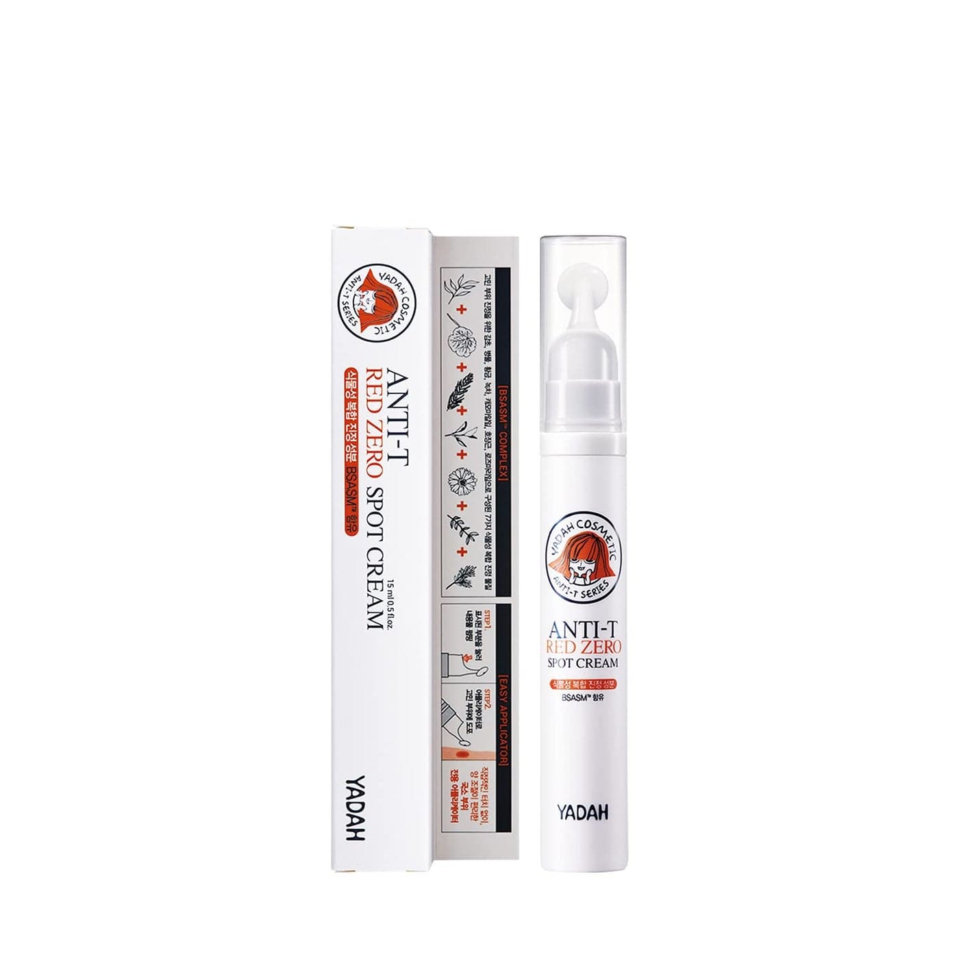 YADAH Anti Trouble Red Zero Spot Cream Easy Application Acne Spot Treatment Natural Niacinamide Acne Treatment 100 Vegan Formula For Acne Care Acne Whitehead Scar Solution Treatment 05 FLOz