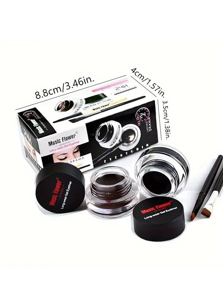 Long Lasting Gel Eyeliner (Black and Brown)