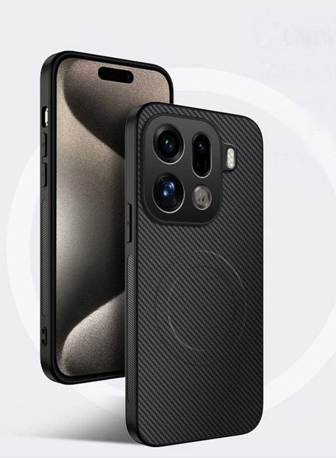 Magnetic Case for Oppo Find X9 Pro 5G , Premium Twill Texture Case, Raised Camera Lens Protection,Military Grade,Fashion Shockproof Oppo Find X9 Pro Cover ,Comfortable Touch