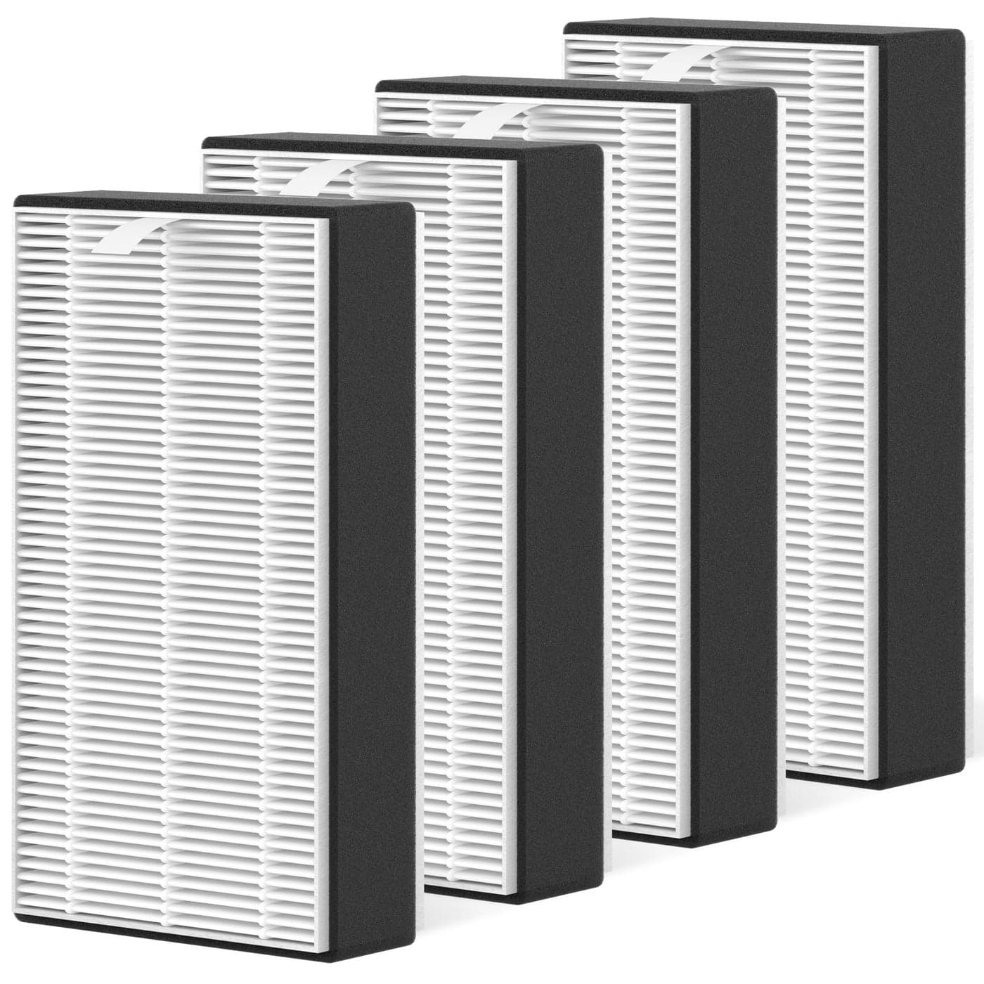 4 Packs F1 H13 True HEPA Repalcement Filter Compatible with 3M Filtrete C01 T02 Series FAPC01F1 FAPT02F1 FAPC01BAG1 FAPT02WAG1 FAPST02W and FAPST02N Air Purifier Part FAPFF12P