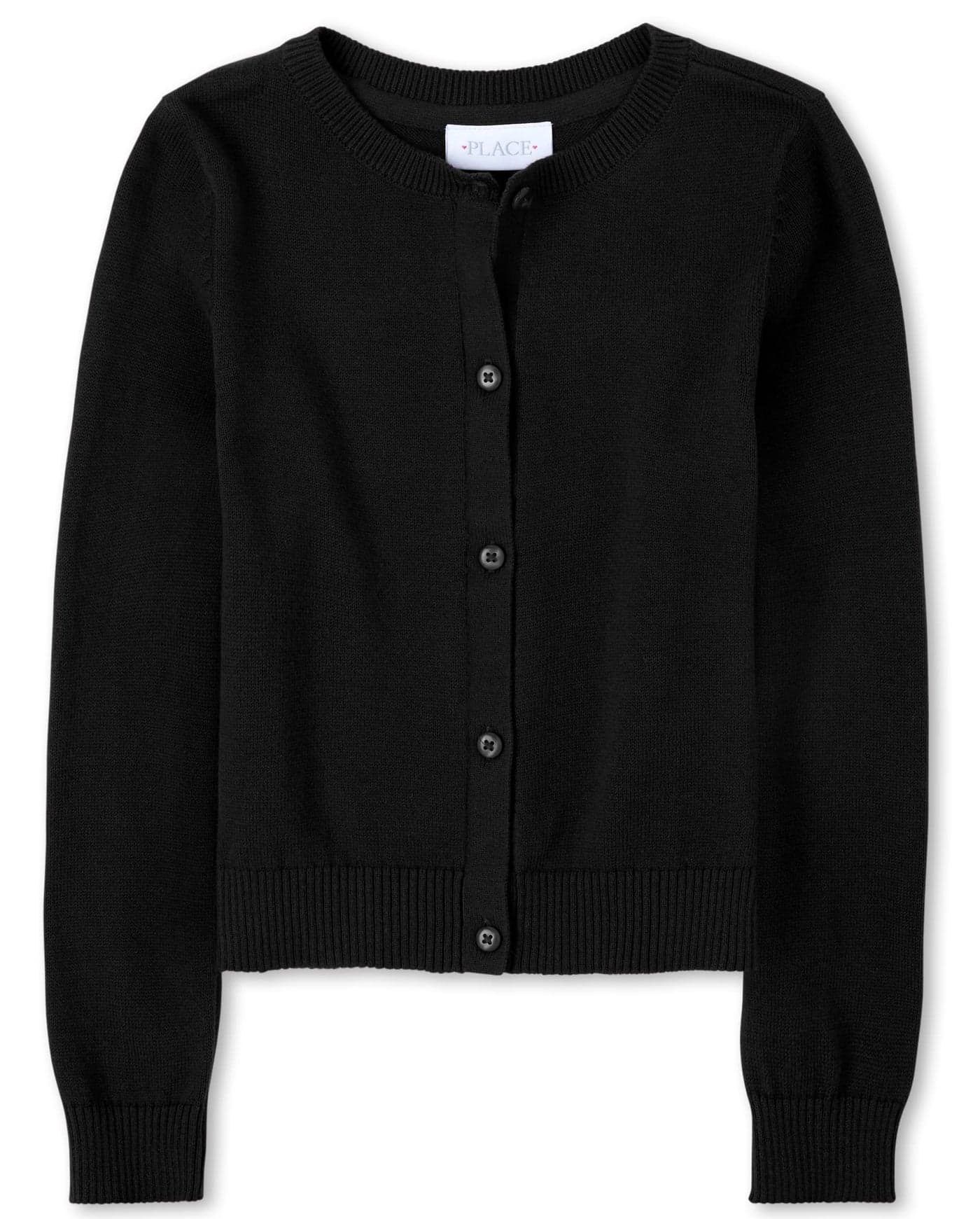 The Children's Place Girls' Uniform Cardigan Black XXL (16)
