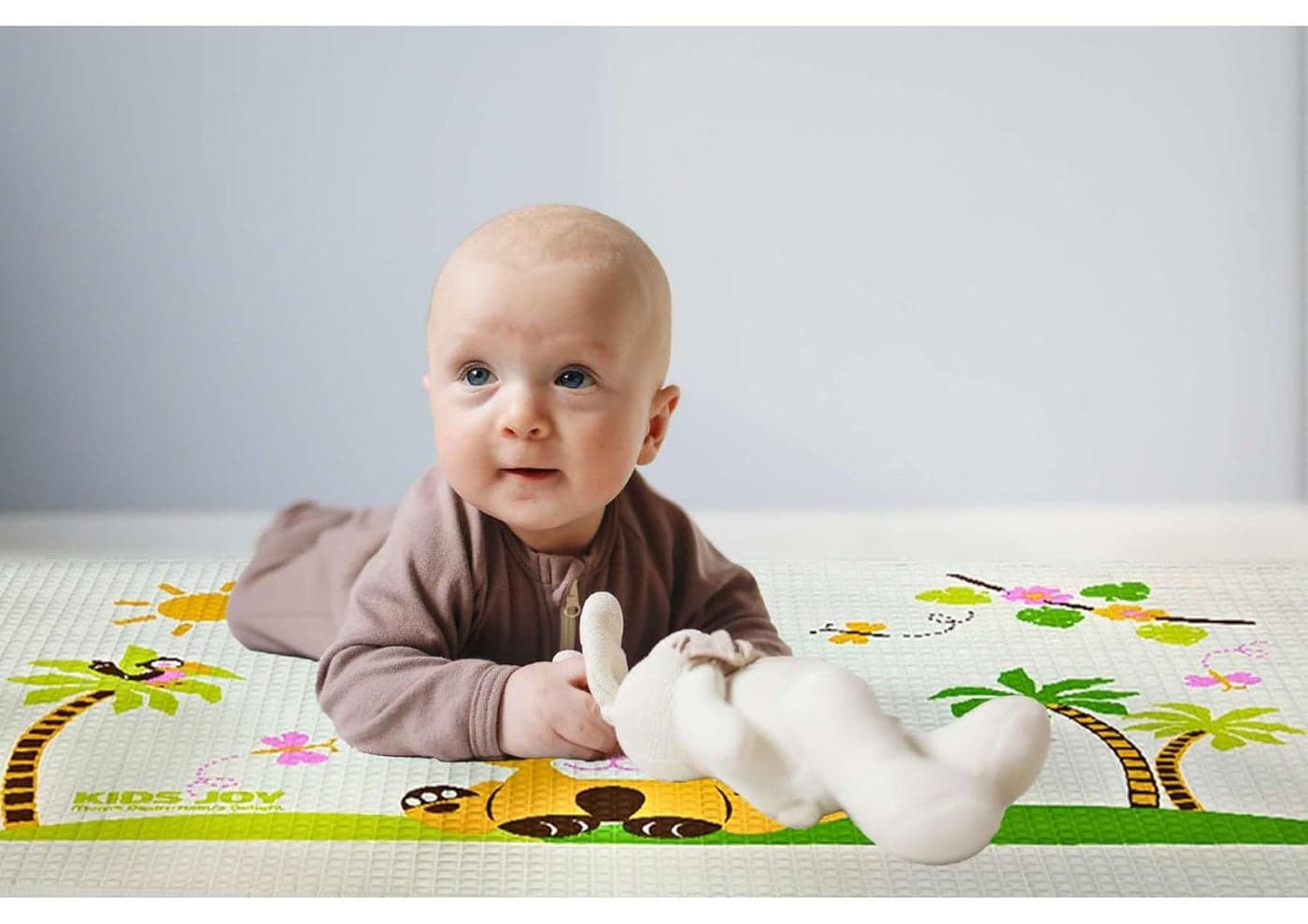 Kids Joy Printed Airfilled Rubber Cot Sheet Baby Water Resistant Bed Protector Dry Sheets for New Born Babies Extra Absorbent Washable Matress Protector Size 90 X 60