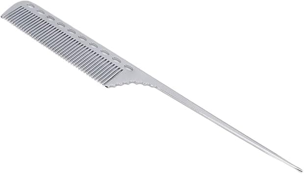 Tail Comb Professional Hair Comb for Sectioning Backcombing and Intricate StylingSilver