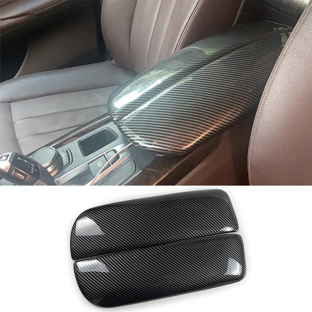 CHUANGHUI for BMW X5 X6 F15 F16 ABS Carbon Fiber Color Car Interior Center Armrest Box Cover Console Box Storage Box Trim Covers X5 F15 F85 20142018 X6 F16 F86 20152019