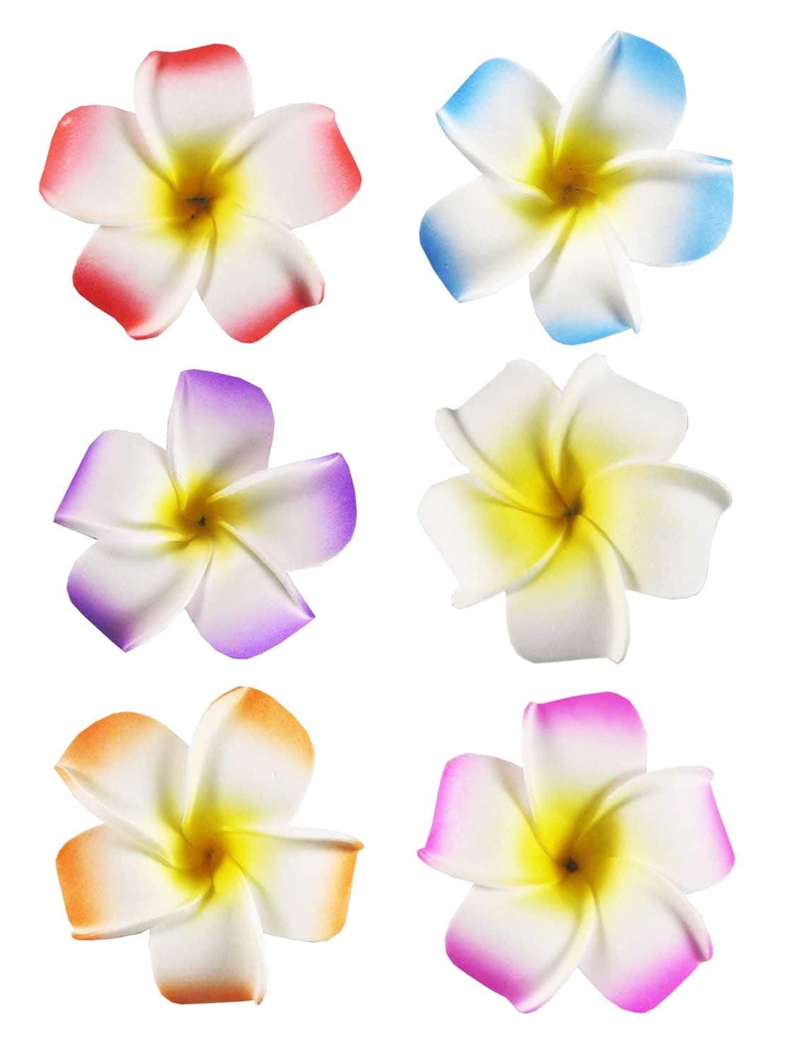 25 Hawaiian Hair Flower Clip Hair Barrettes for WomenHair Buckle 4 Moana Luau Hawaiian Dresses for Women6pc Hair Clips for Thin HairHair Clips for GirlsPlumeria Hawaii Hair Accessories for Women