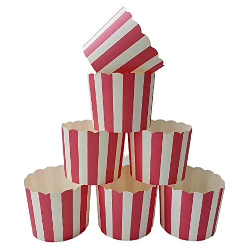 DEERA Paper Cupcake Liners – Random Colors & Designs – Medium Size – Pack of 100