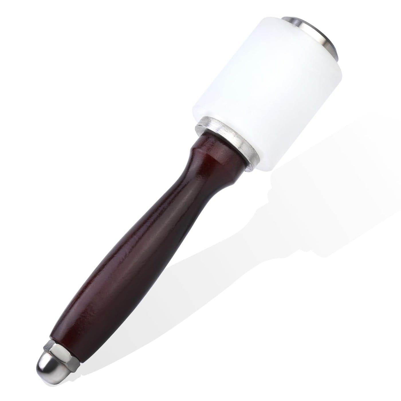 TLKKUE Leather Mallet Leather Carving Hammer Wooden Handle Nylon Hammer Leather Craft Mallet for Engraving Punching StampingRedbrown