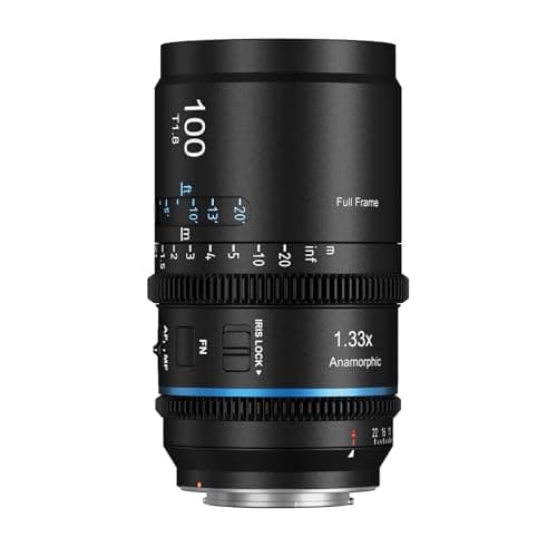 SIRUI Astra 100mm 133X Auto Focus Full Frame Anamorphic Cine Lens for E Mount Cameras FX Series A7R Series A9 Series Blue Flare