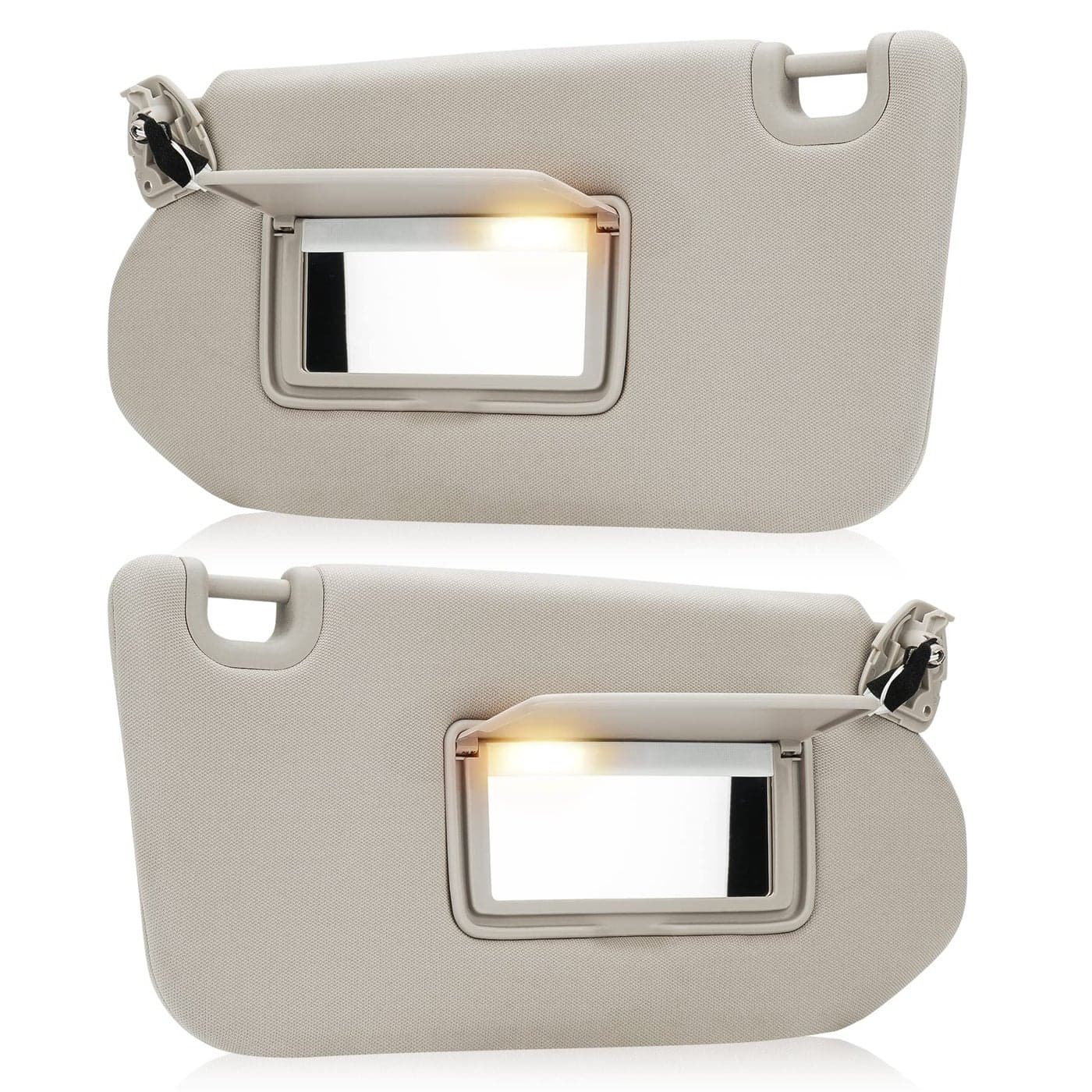 Beige Driver Left Passenger Right Side Sun Visor Replacement Compatible with Nissan Pathfinder 20132018 Infiniti QX60 20142017 Infiniti JX35 2013 Replace 964019PB0A 964009PB0A