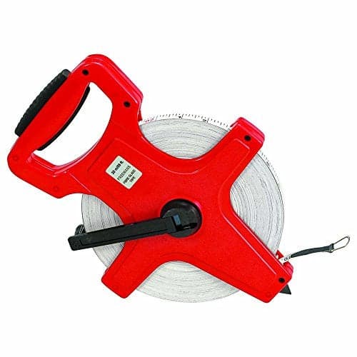 FREEMANS Open Reel 50m:13mm Fibreglass Measuring Tape - 50m/165ft With Unbreakable ABS case || Double Side Printing || Long and Durable Winding Handle For Easy Retraction and Steel End Hook