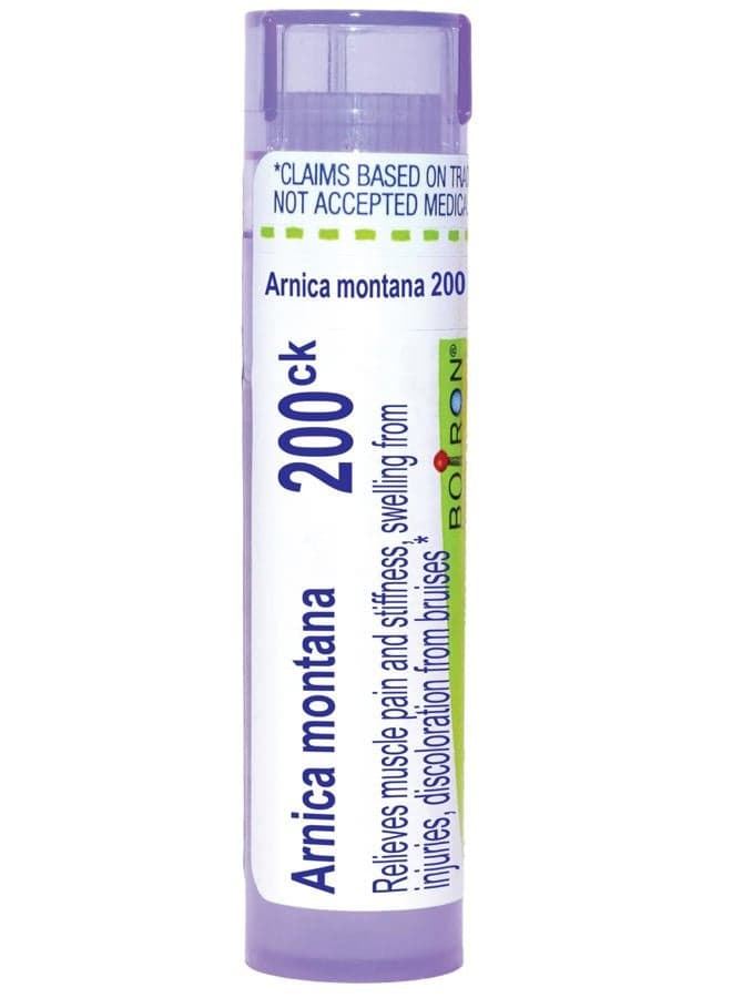 Arnica Montana 200Ck for Muscle Pain, Stiffness, Swelling from Injuries & Bruises - 80 Pellets