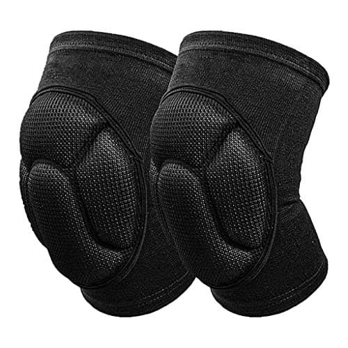 Street27® Extra Thick Protective Knee Pads for Men Women, Anti-Slip Collision Avoidance Kneepads with Thick EVA Foam, Knee Pain Pads Safety Guard for Running, Dancing, Gym - 1 Pair (Large)