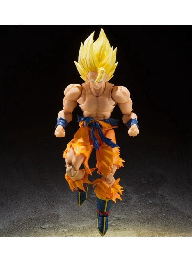 Dragon Ball Super Saiyan Action Figure Third Generation Battle Damaged Goku Articulated Model 17cm PVC Collectible Desktop Decoration Birthday Gift For Boys And Adults
