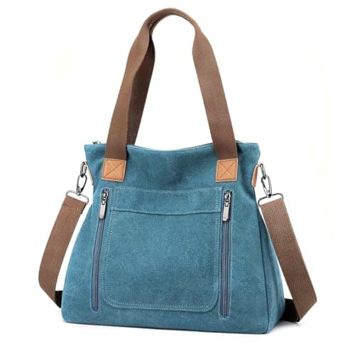 PALAY® Hand bags for Women stylish, Canvas Tote Bag Large Capacity Shoulder Bags for Women with Detachable Shoulder Strap Handbags, gifts for woman