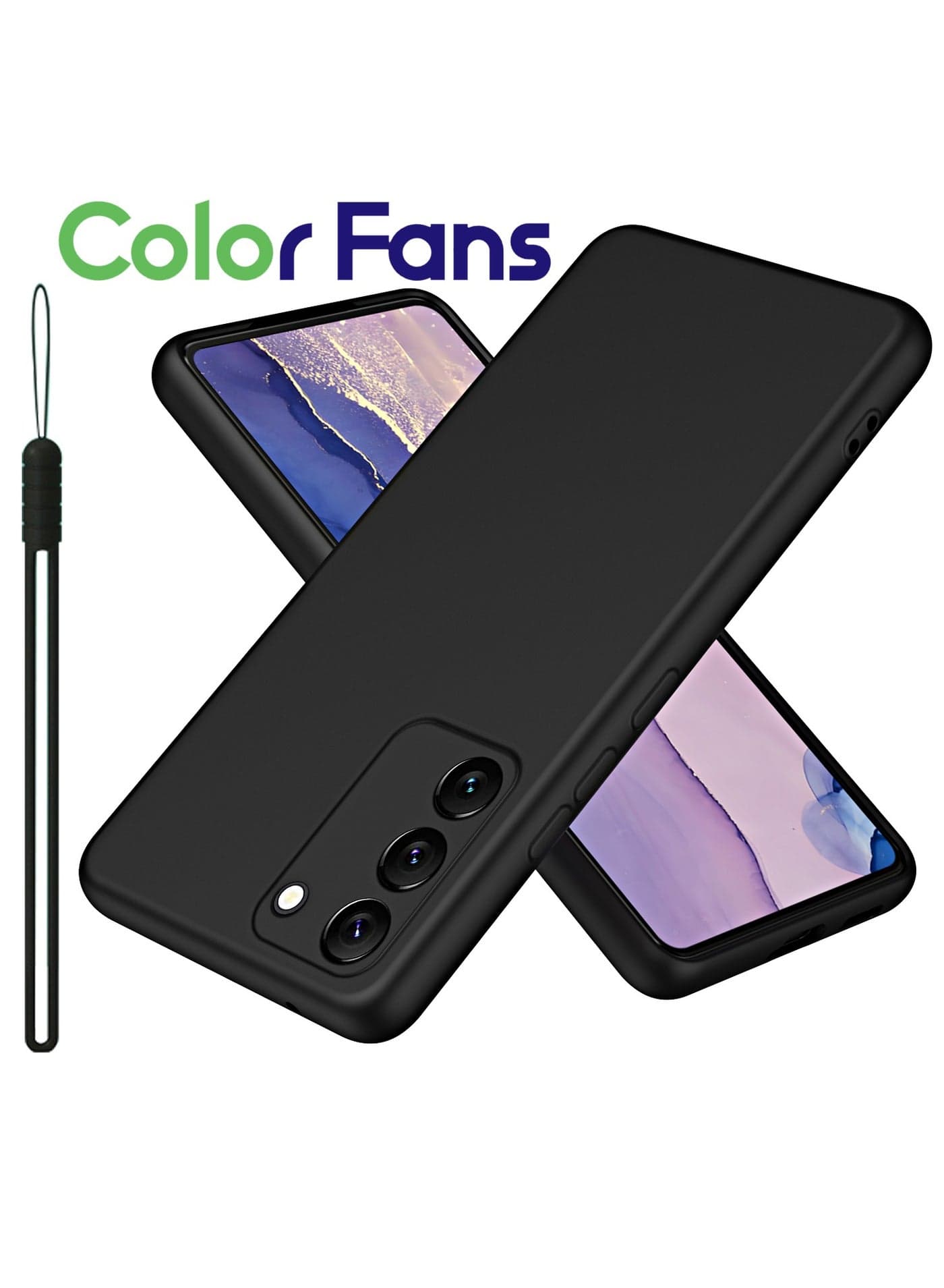 Case for Samsung Galaxy S23 Plus Silicone Cover Soft Black