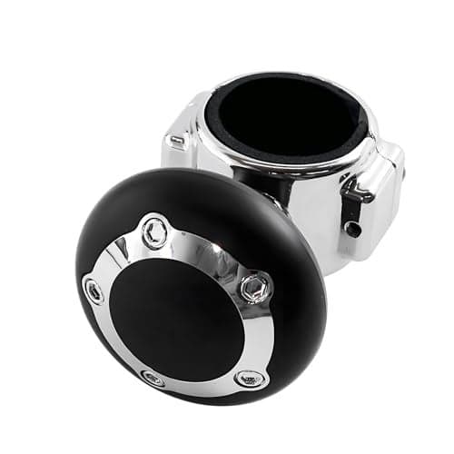 NYTKL Steering Wheel Knob Spinner Vehicle Power Handle Spinners Ball for Effortless Spinning Universal Steering Wheel Suicide Knob for Truck Semi Tractor Boat Car Accessories with Hole